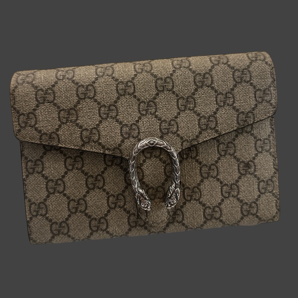 Gucci Dionysus GG Supreme Shoulder Wallet - Picture 1 of 5